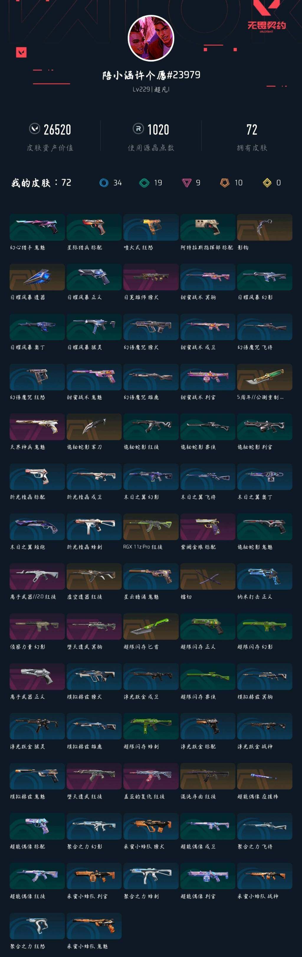 WWQXL332633无畏契约账号详情图5