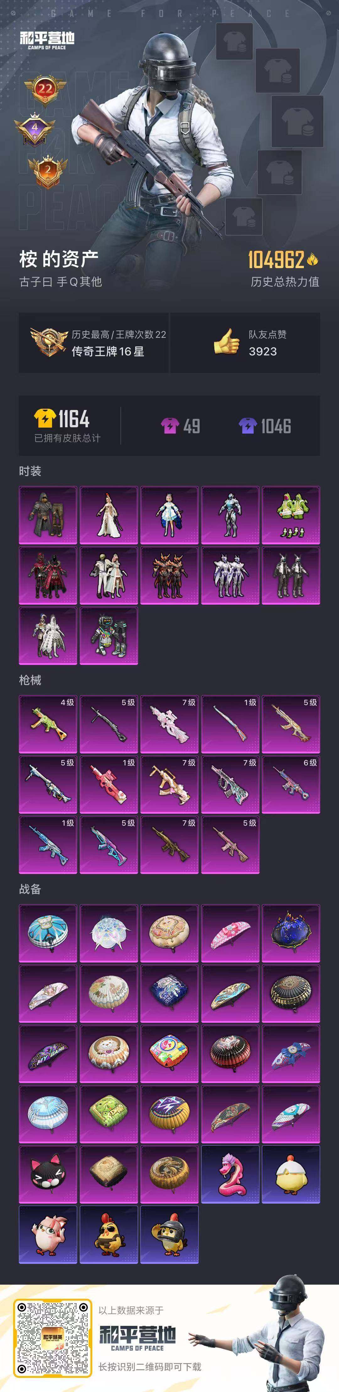 HPLE3453259和平精英账号详情图3