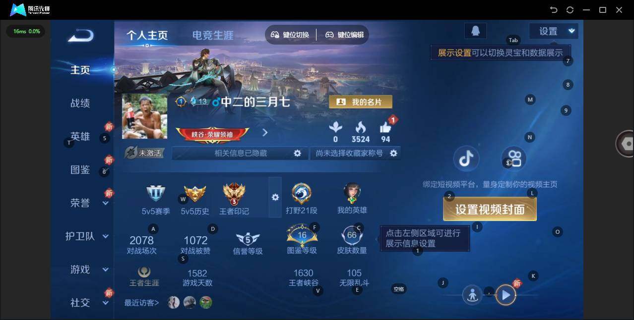 WZQM3484178王者荣耀账号详情图3