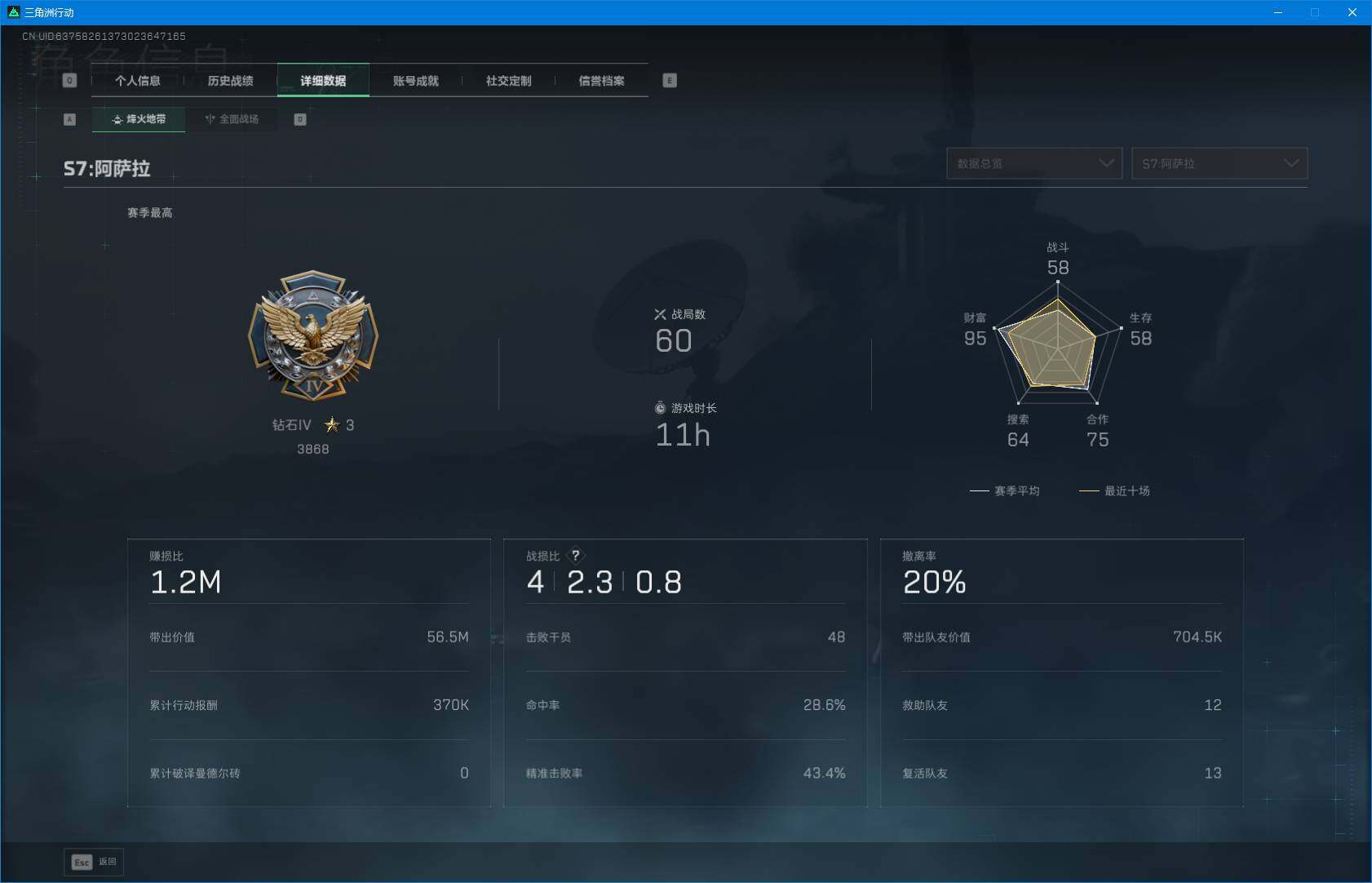 SJZEY3100470三角洲行动账号详情图5