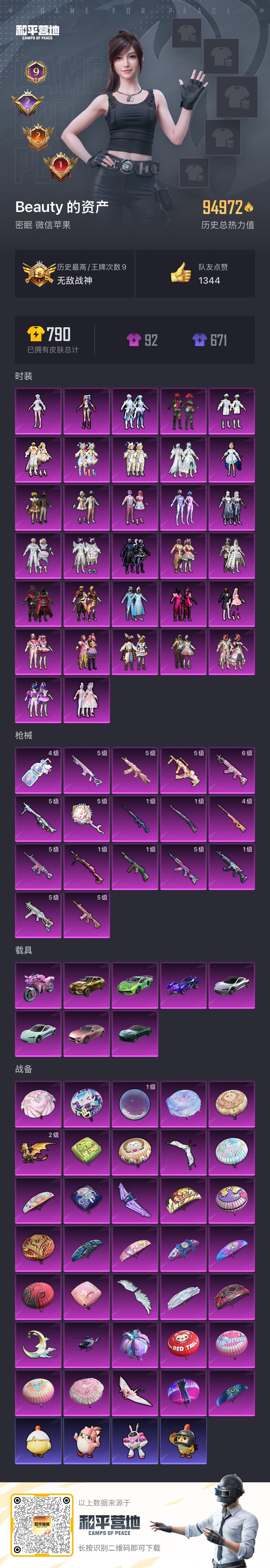 HPLE3448849和平精英账号详情图4