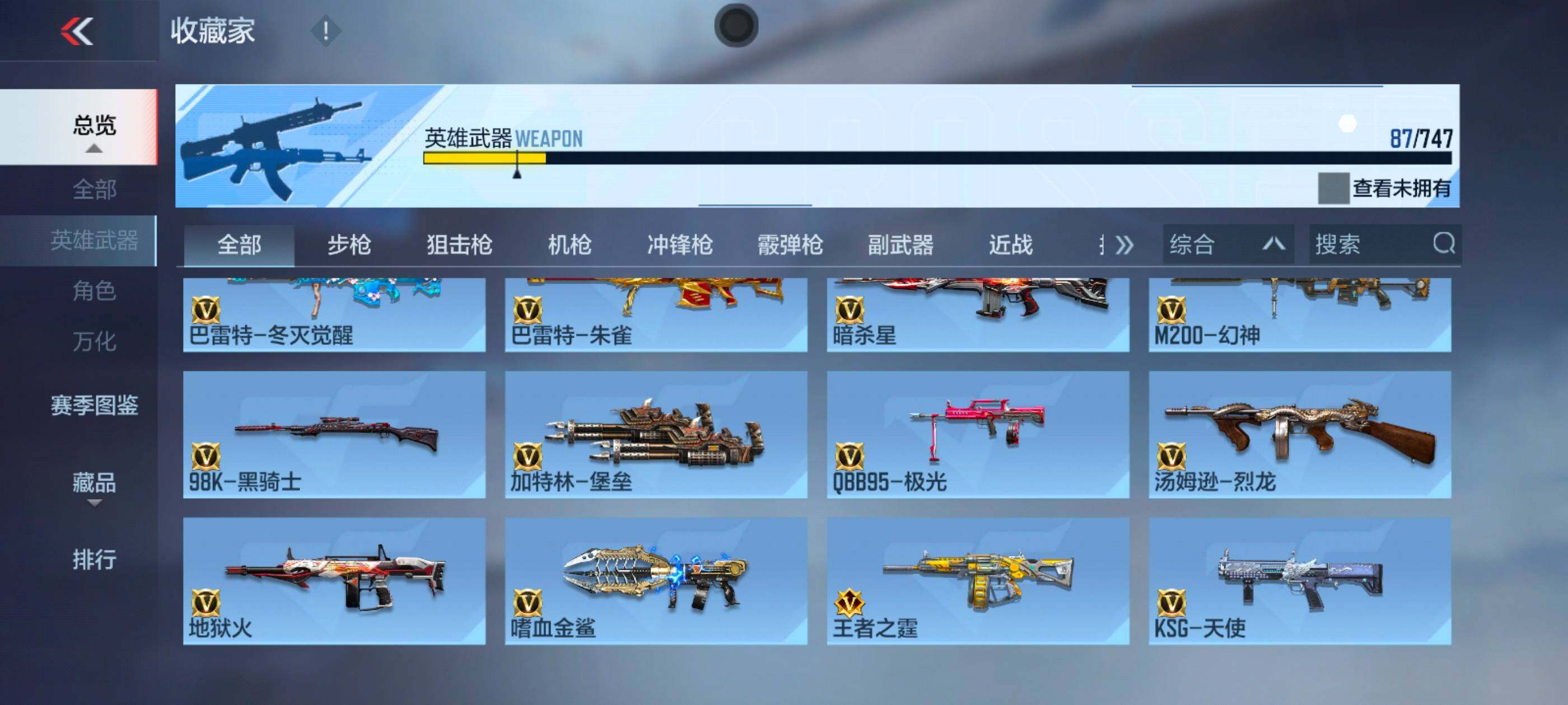 CFMXS40360枪战王者账号详情图8