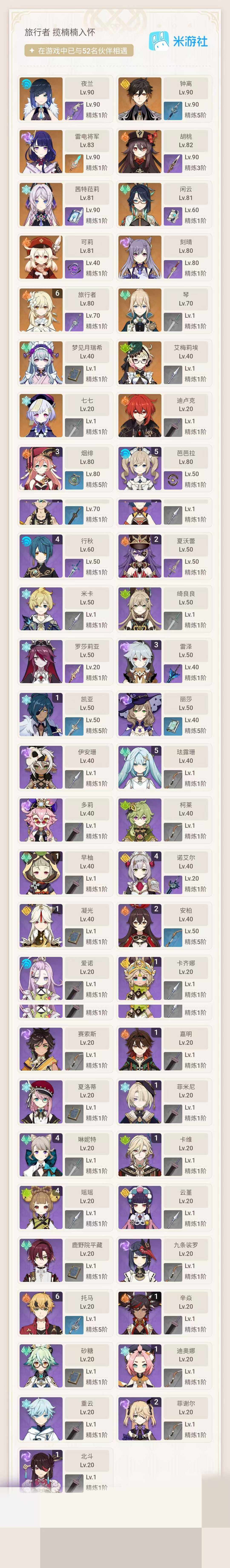 YSEY317021原神账号详情图4