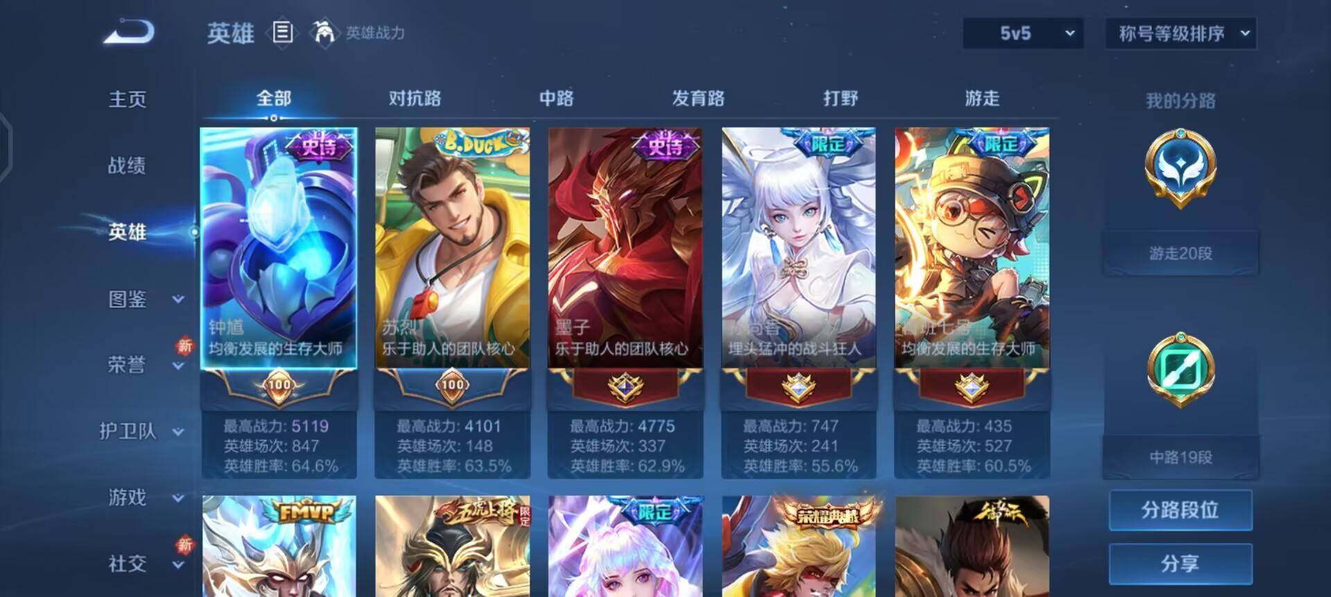 WZQM3475087王者荣耀账号详情图4