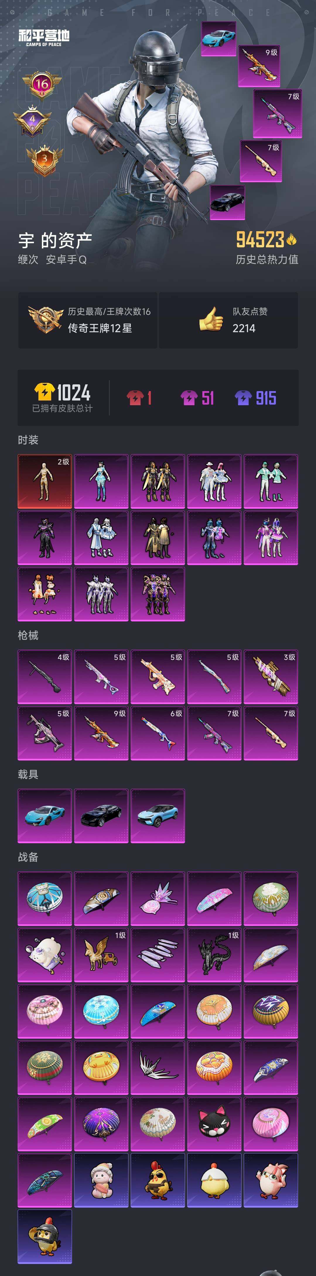 HPCMW3455287和平精英账号详情图26