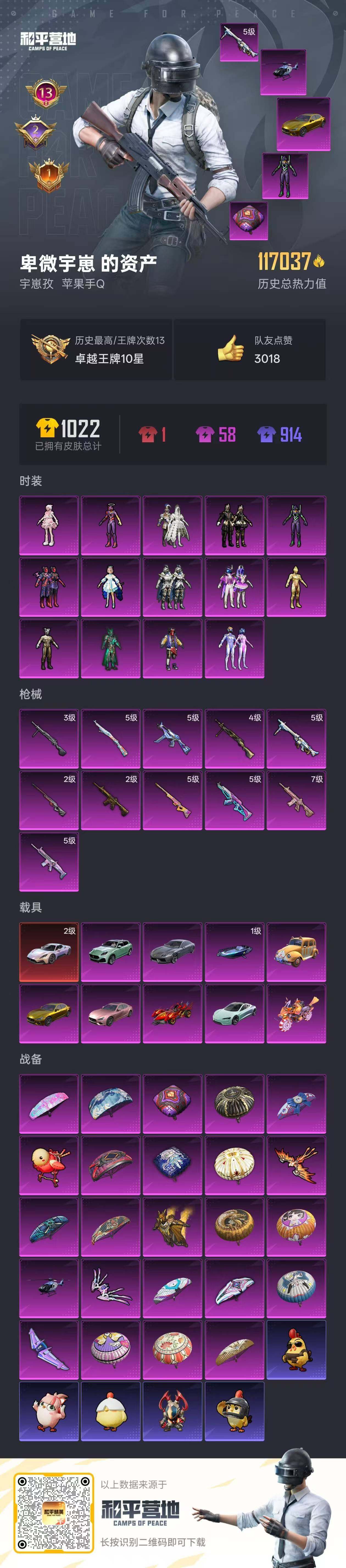 HPCMW3454685和平精英账号详情图3