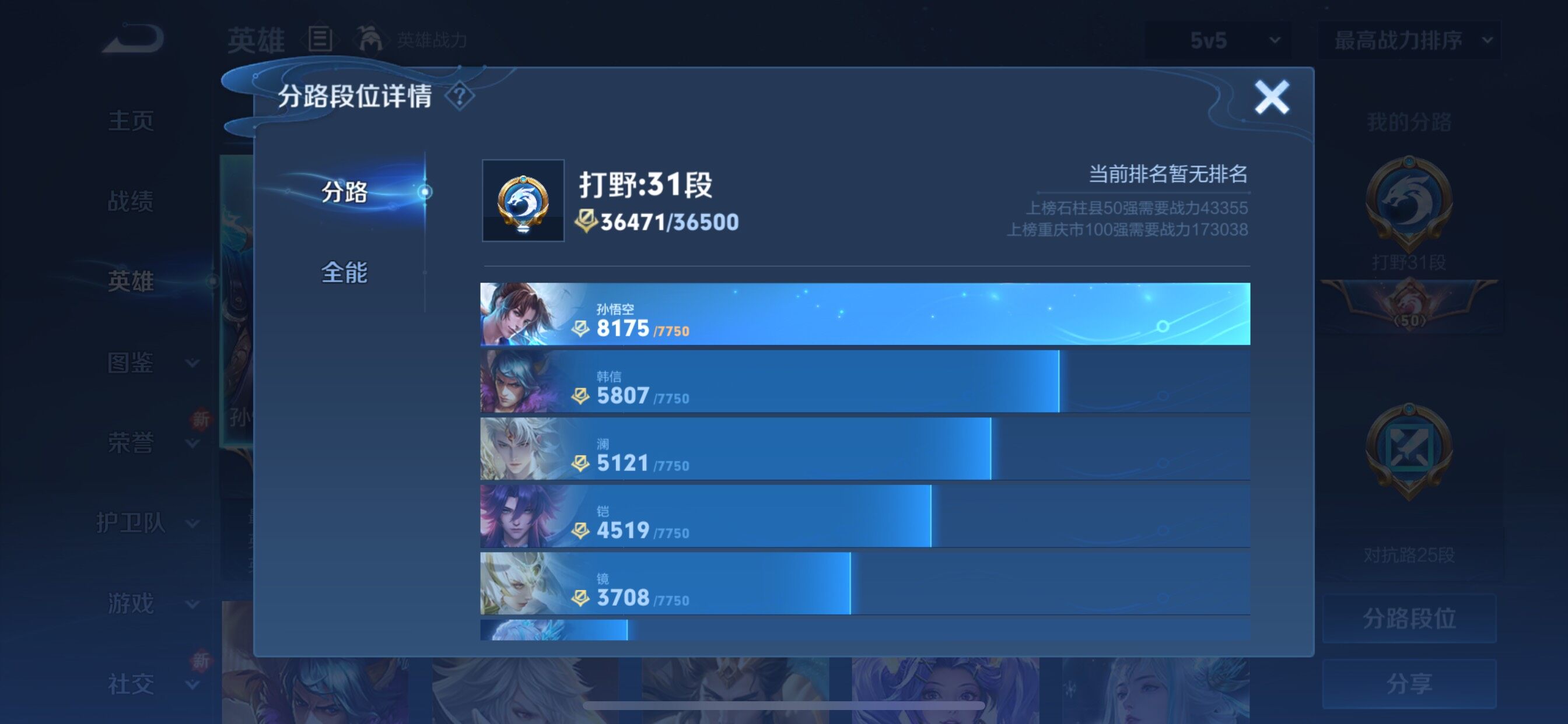 WZCMY3474889王者荣耀账号详情图4