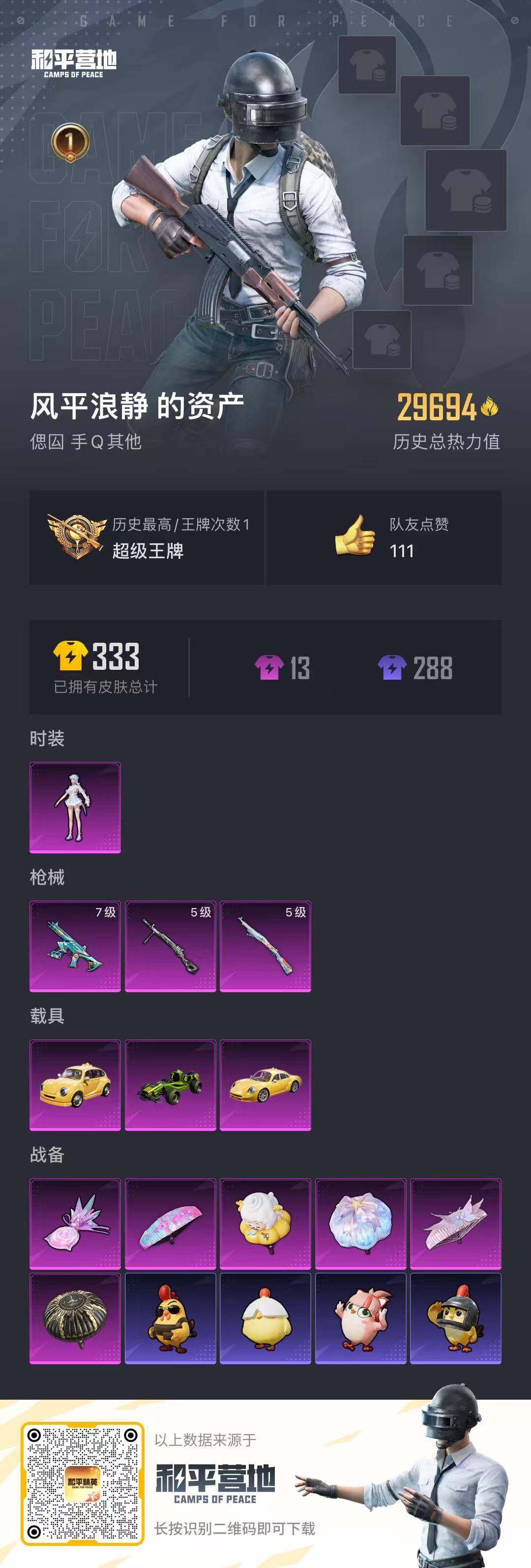 HPLX3454546和平精英账号详情图3 HPLX3454546和平精英账号详情图3