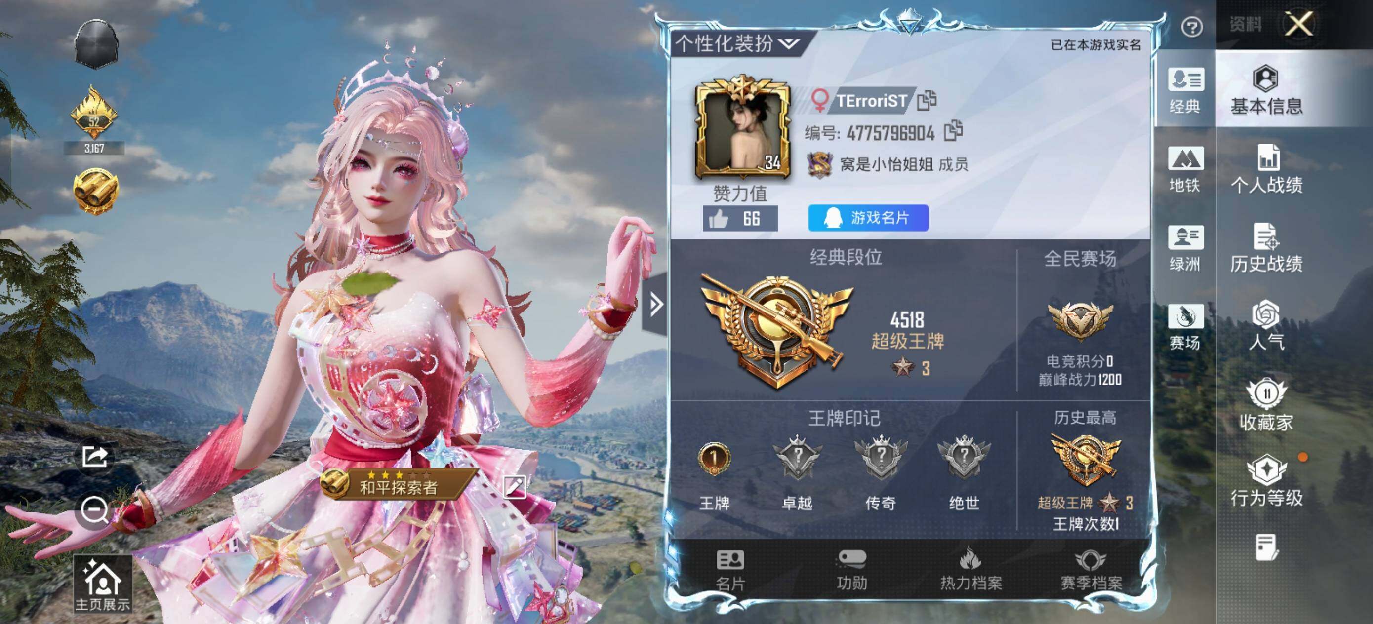 HPLE3453217和平精英账号详情图3 HPLE3453217和平精英账号详情图3