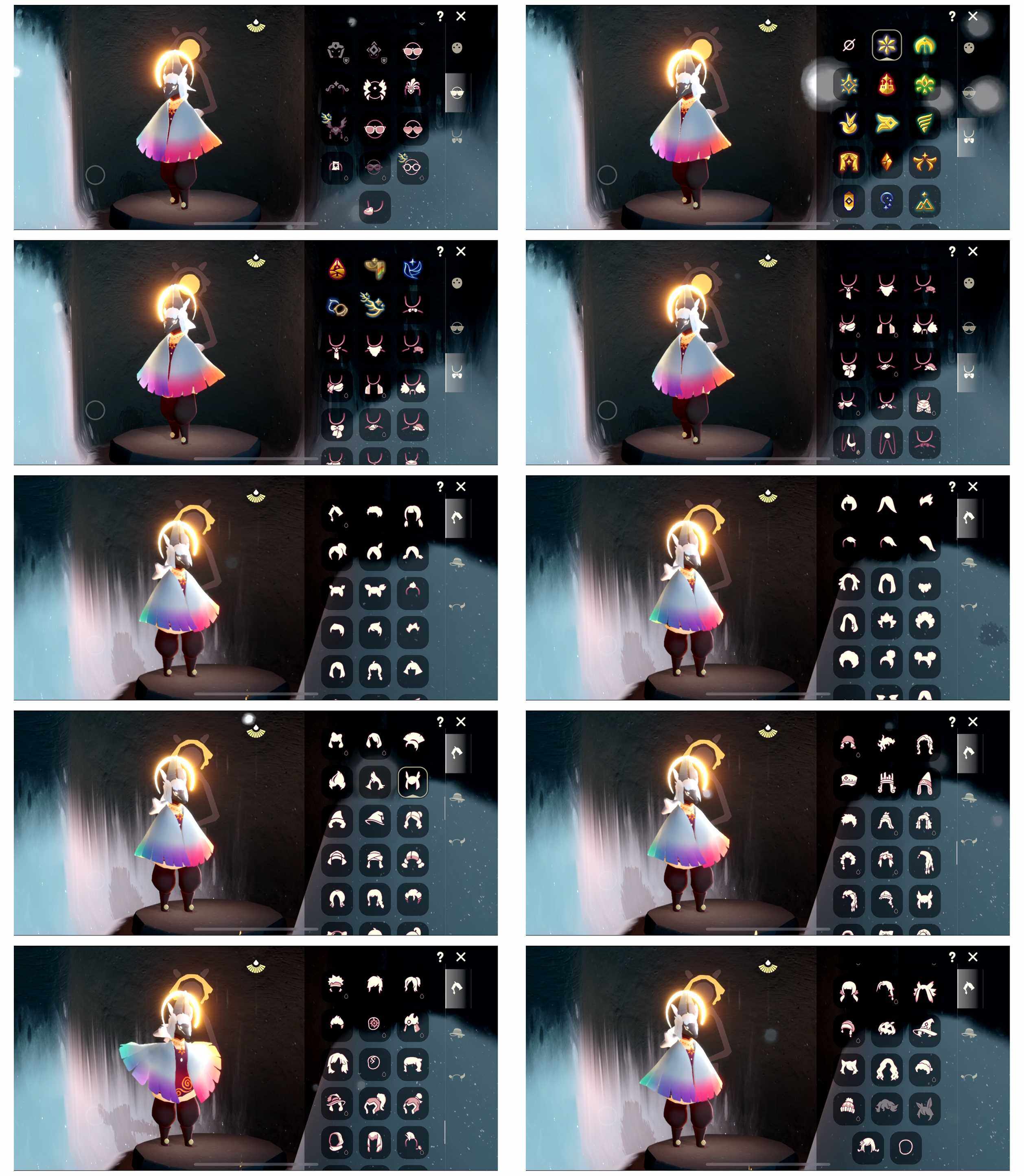 光遇账号iOS官服18季10翼1月25号可换绑透明蝶翼白鸟白雪斗篷女巫发型绊爱小王子斗篷彩虹耳机献瑞折扇灯笼
资源：蜡烛2134    爱心72    红烛56   翼10
已毕业地图：全图毕业
毕业季节： 音韵季 