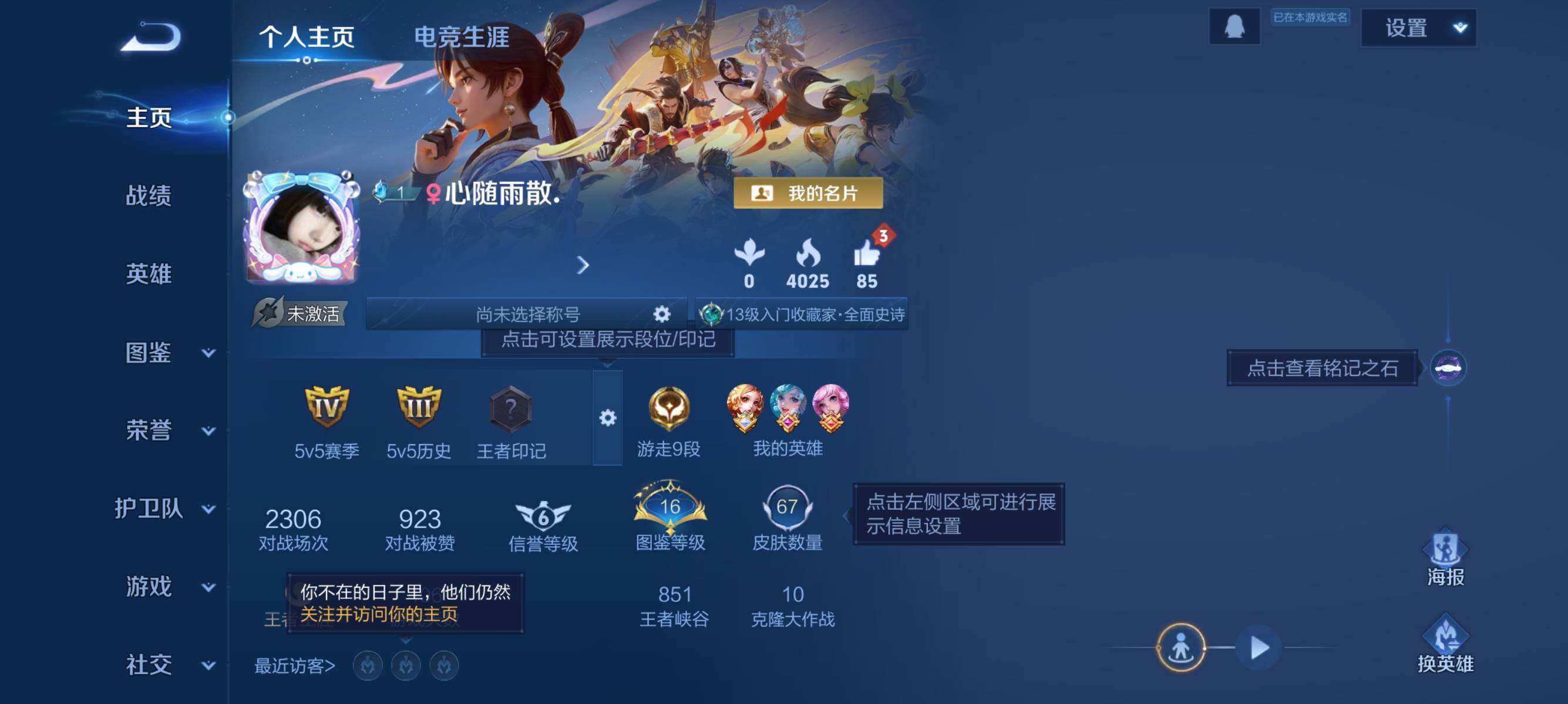 WZJZ3484075王者荣耀账号详情图4