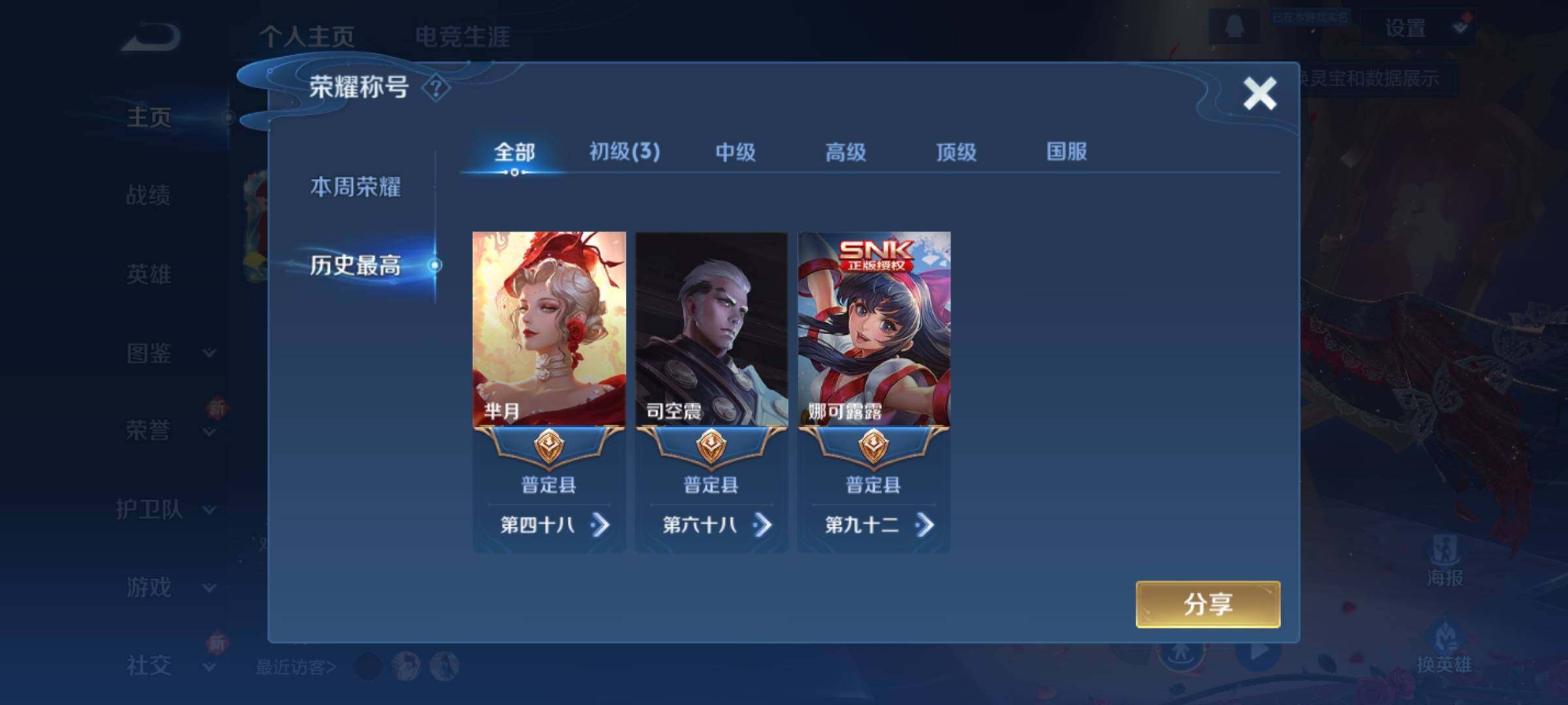 WZKG448724王者荣耀账号详情图9