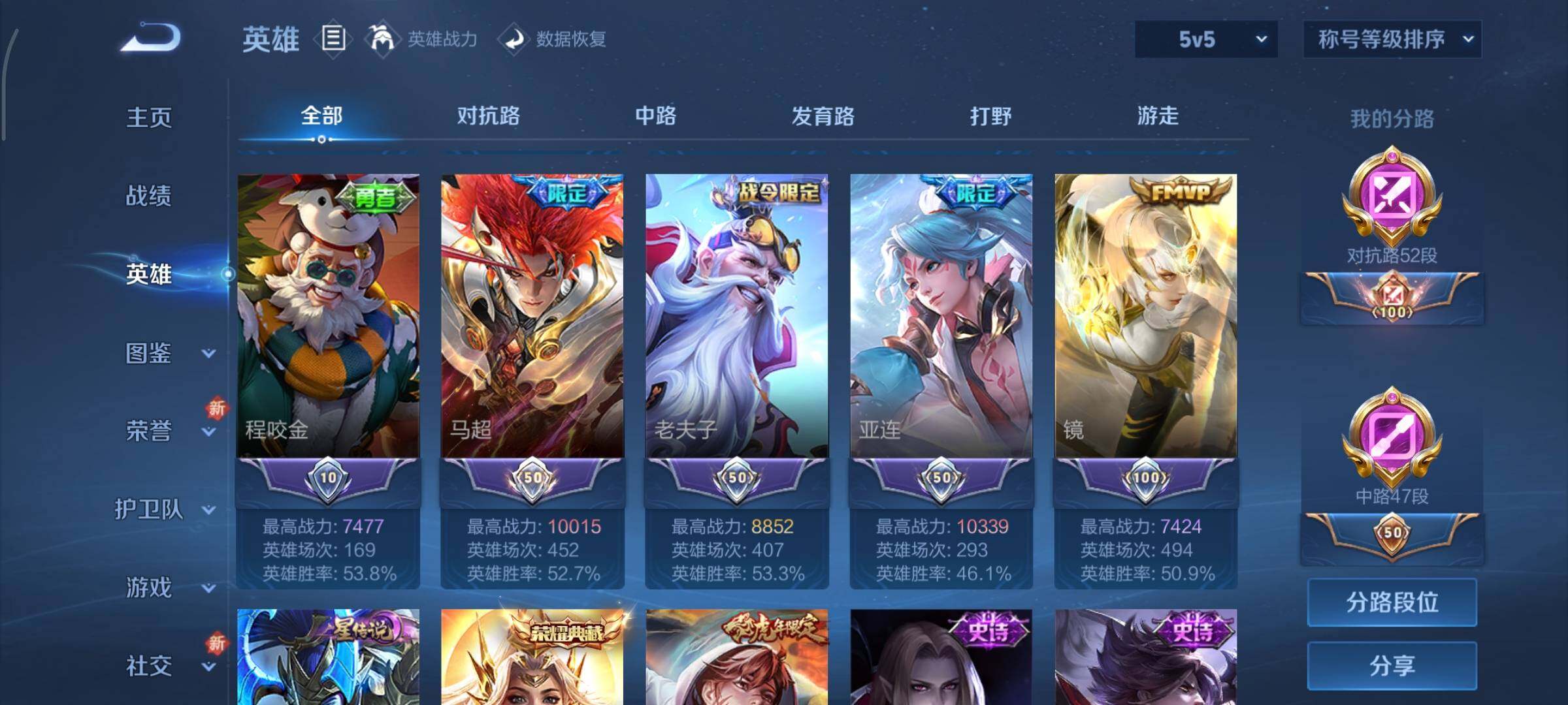 WZCMY3476768王者荣耀账号详情图5