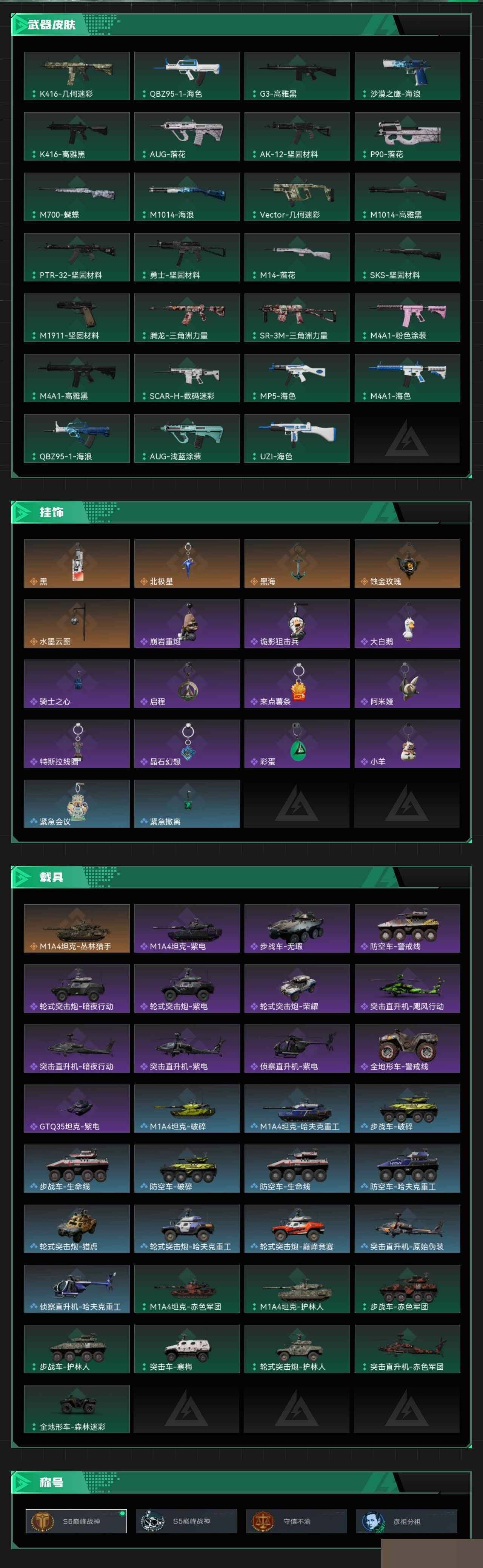 SJZCMW3101743三角洲行动账号详情图6 SJZCMW3101743三角洲行动账号详情图6