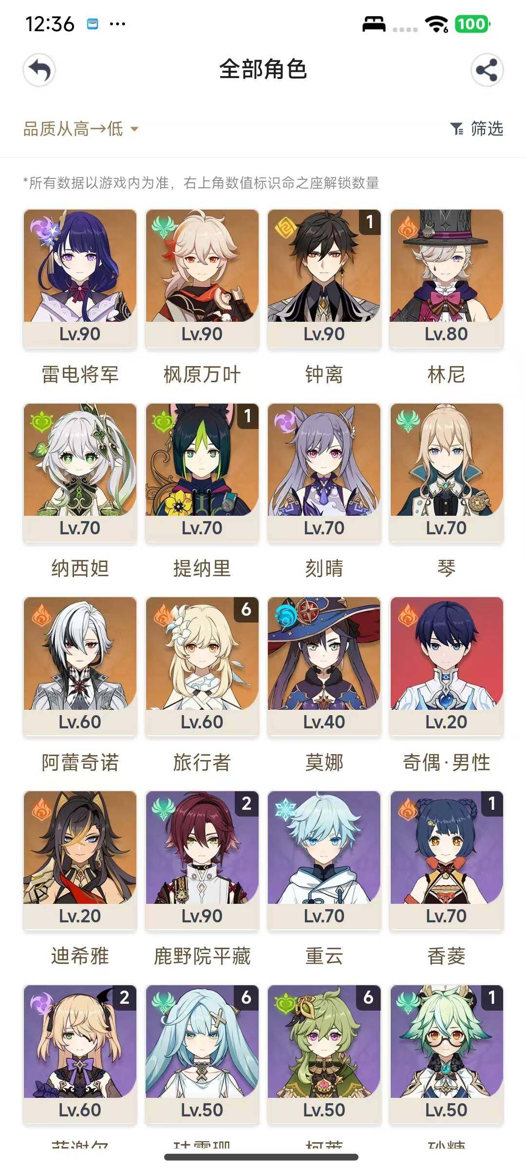 YSEY317078原神账号详情图3