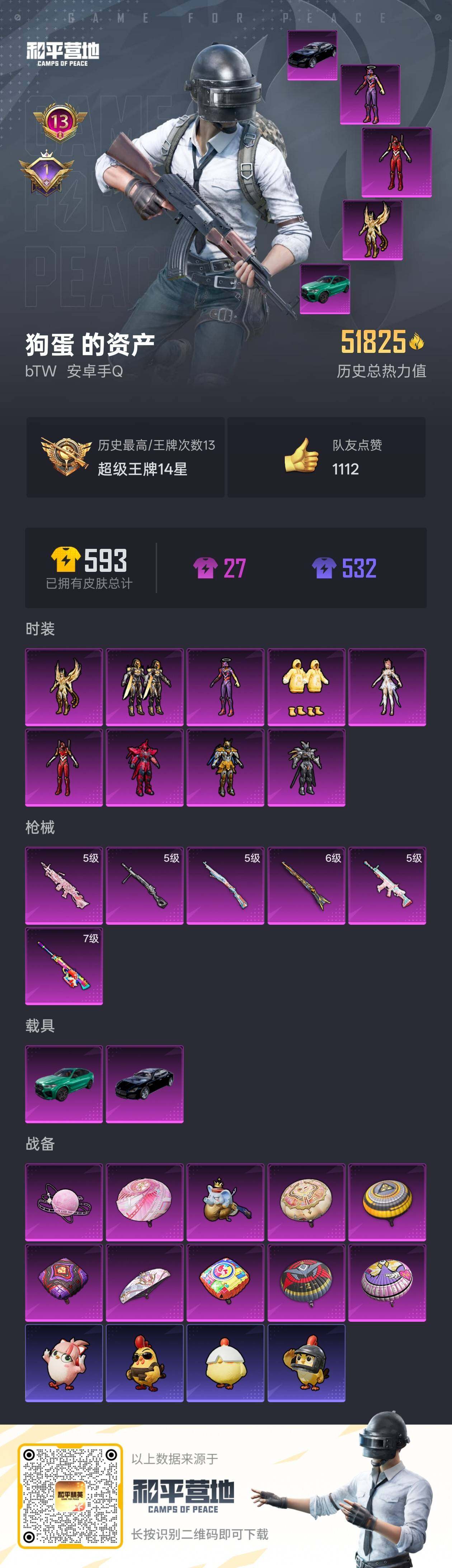 HPLE3453248和平精英账号详情图7