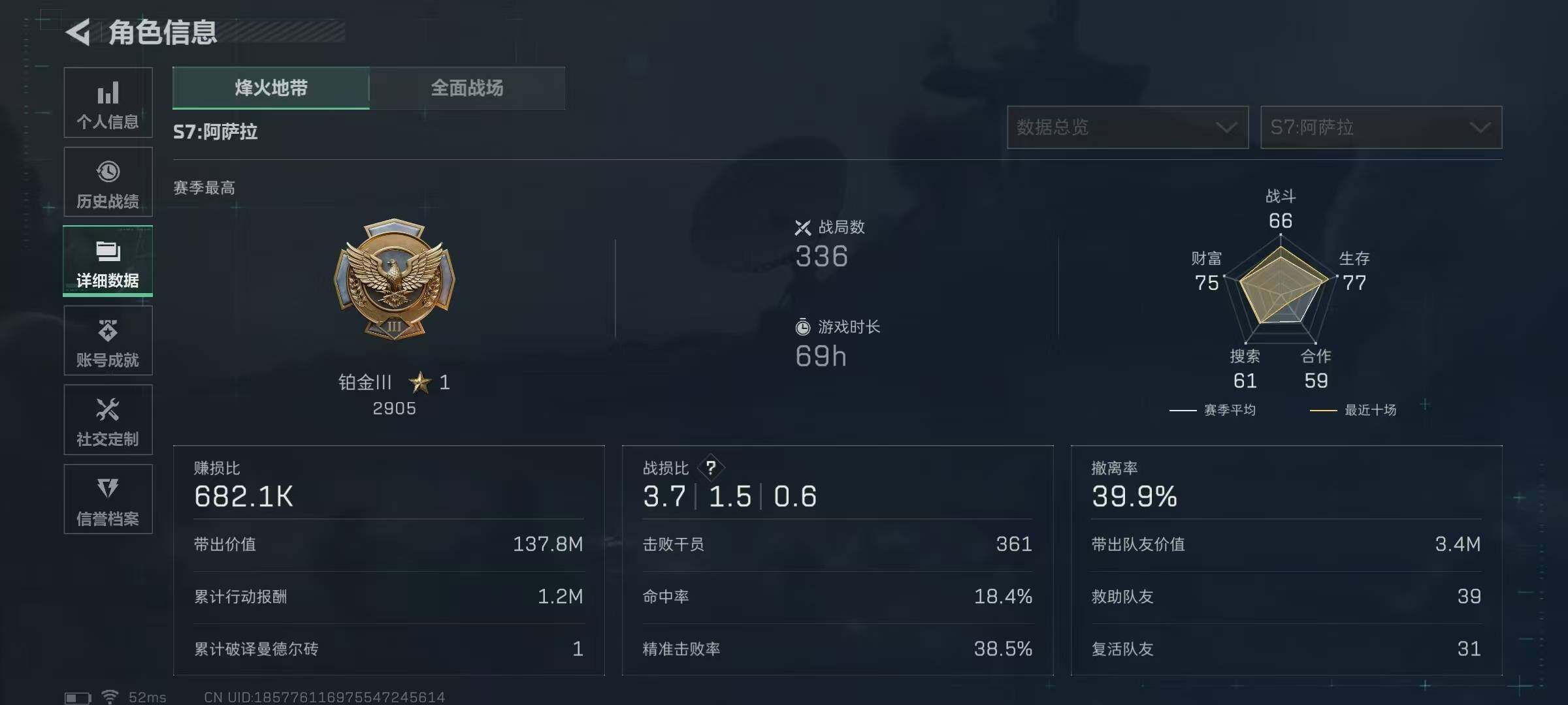 SJZEY480371三角洲行动账号详情图4 SJZEY480371三角洲行动账号详情图4