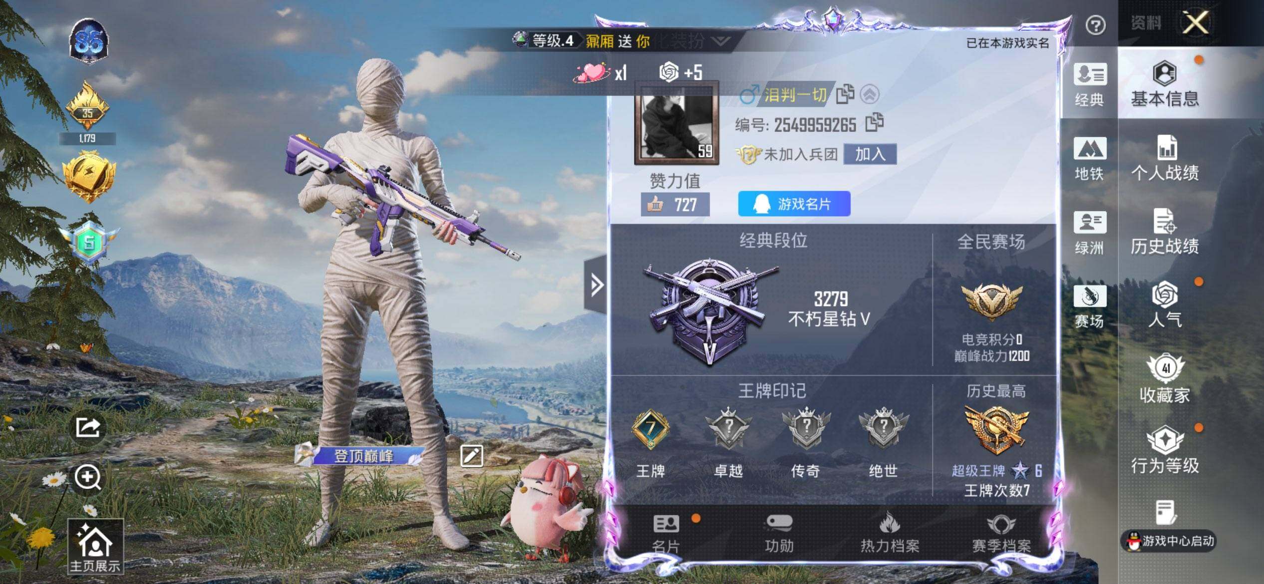 HPCMW3452115和平精英账号详情图2