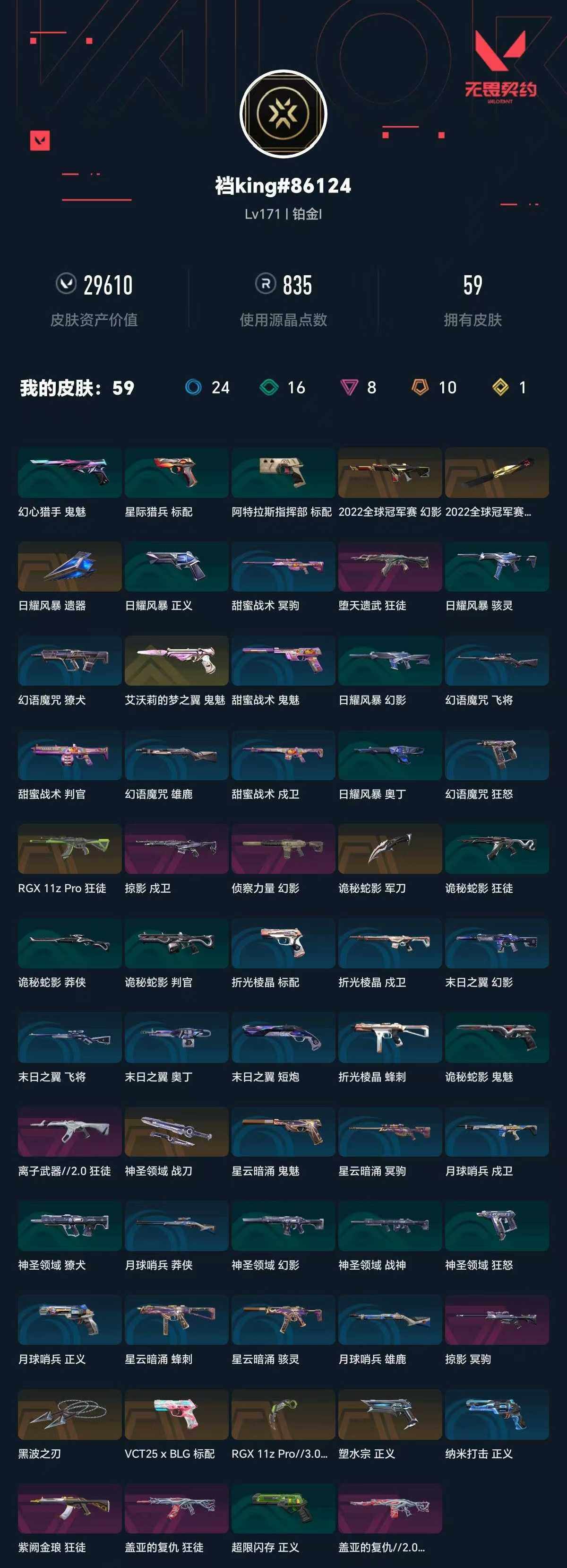 WWQXL333182无畏契约账号详情图5