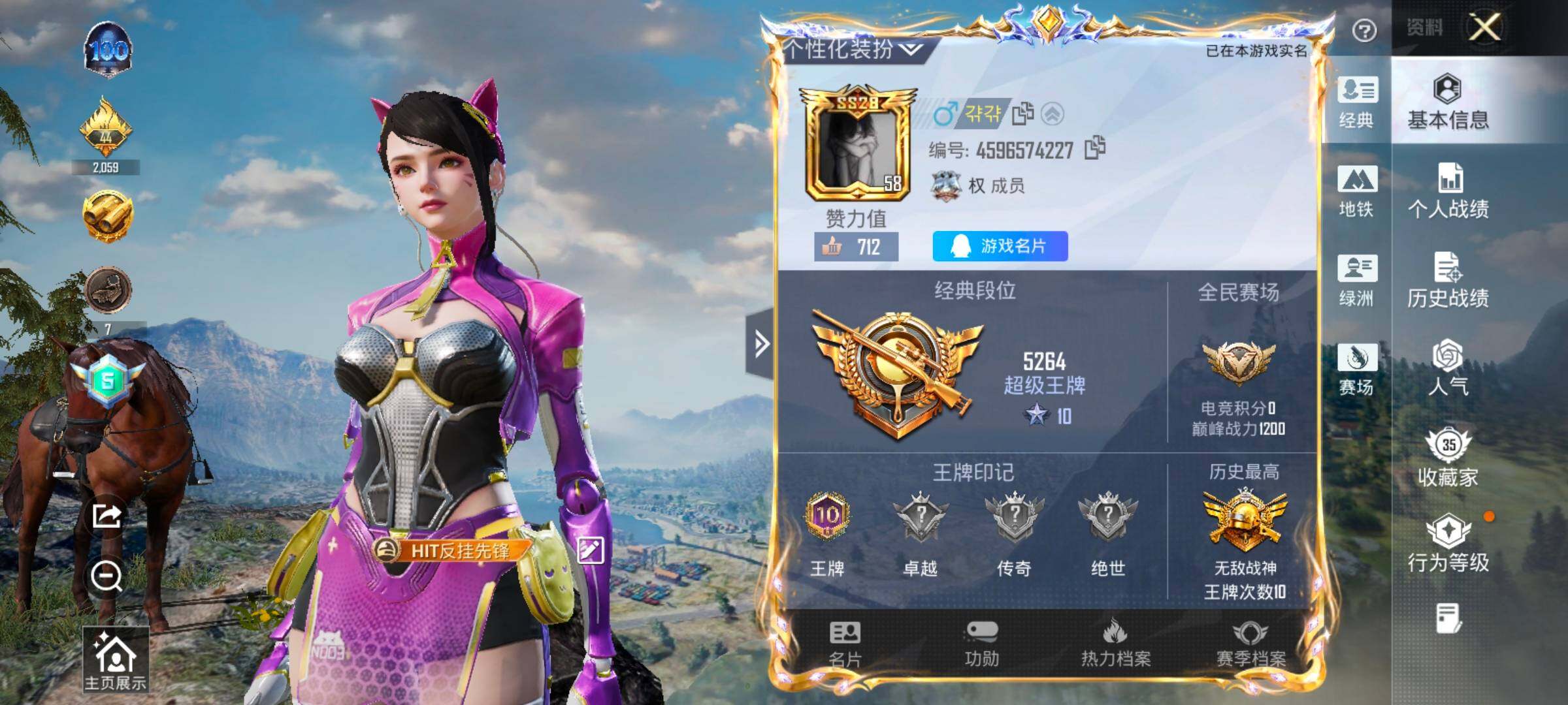 HPCMW420454和平精英账号详情图2