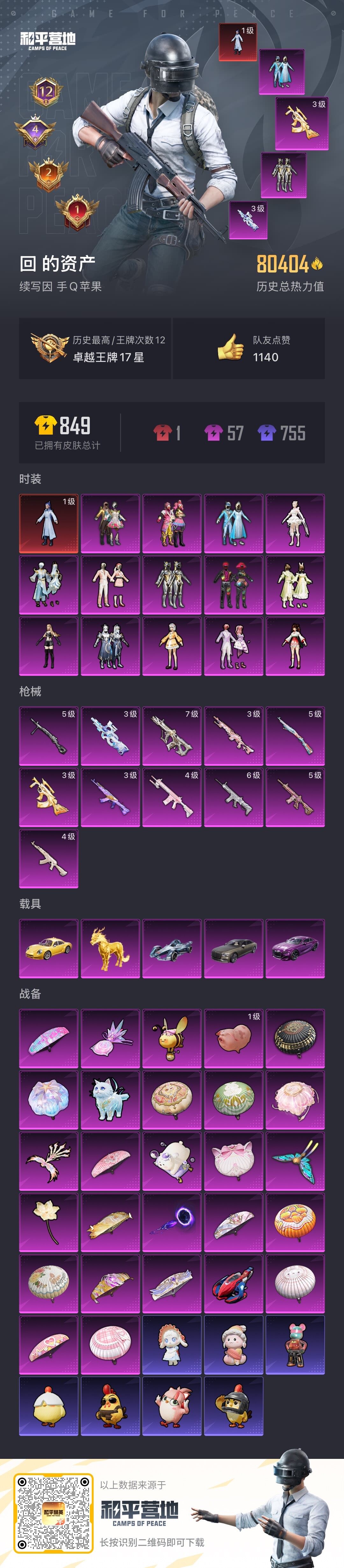 HPLE3453268和平精英账号详情图6