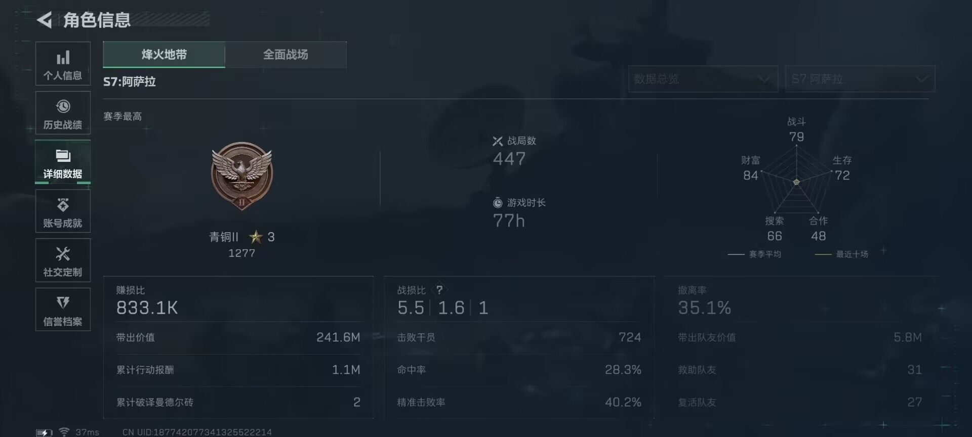 SJZQM3102302三角洲行动账号详情图10