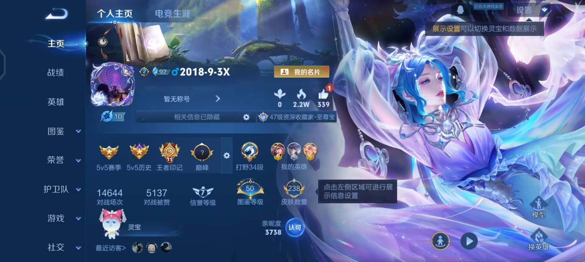 WZQM423524王者荣耀账号详情图3