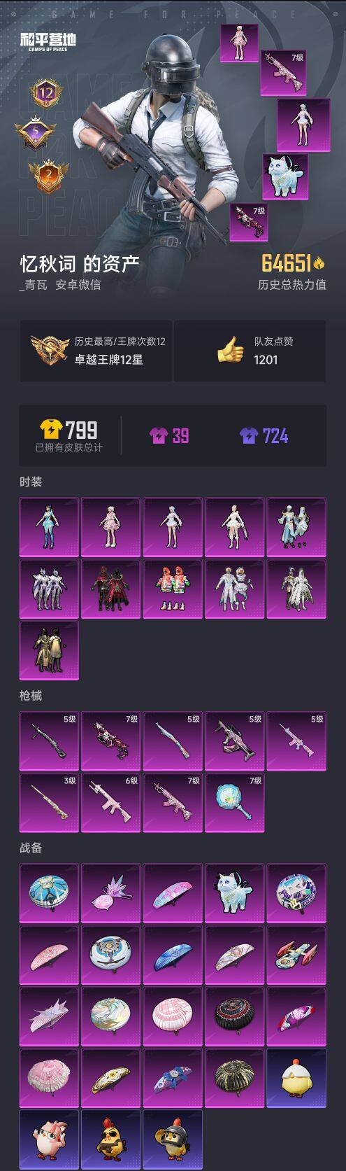 HPQM3452657和平精英账号详情图7