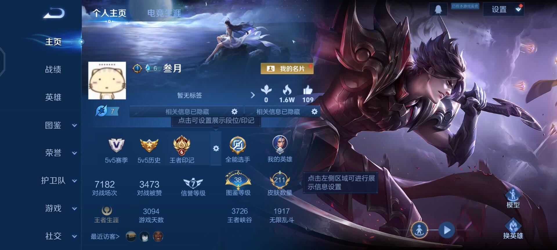 WZQM438694王者荣耀账号详情图3