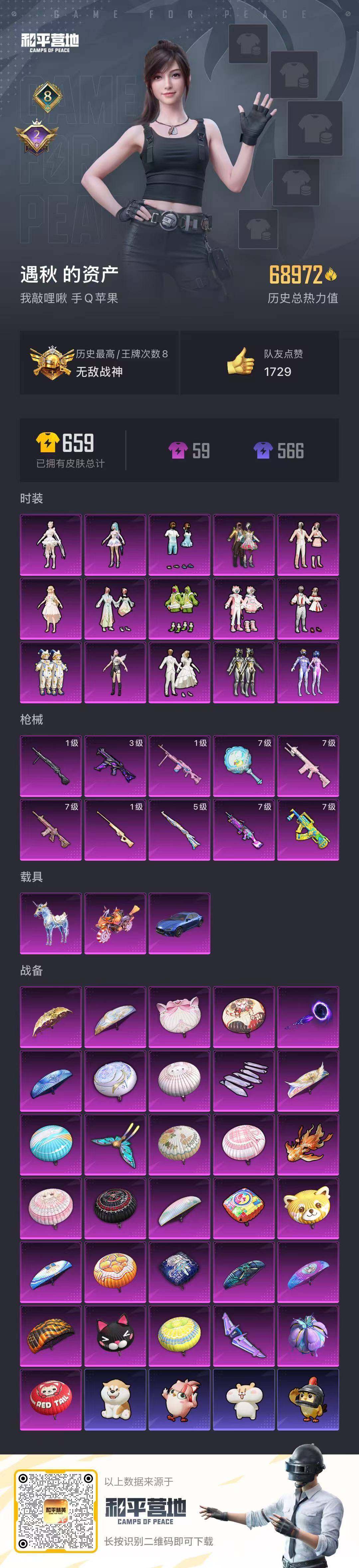 HPLE3453261和平精英账号详情图3 HPLE3453261和平精英账号详情图3