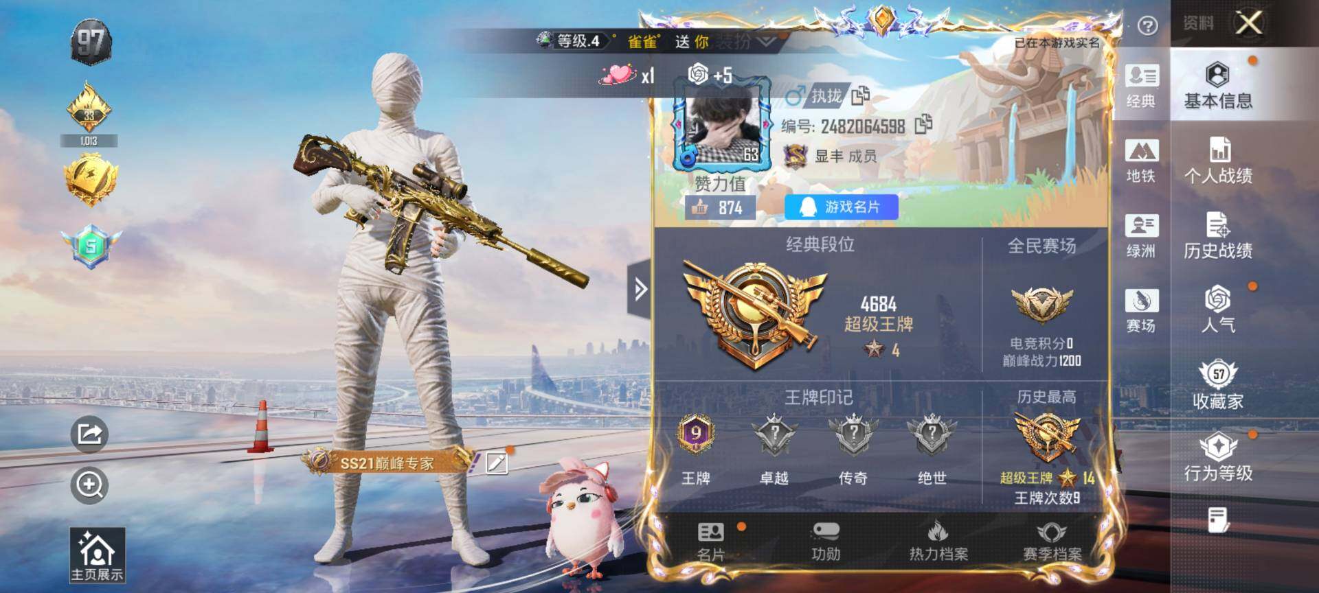 HPCMW3453448和平精英账号详情图2