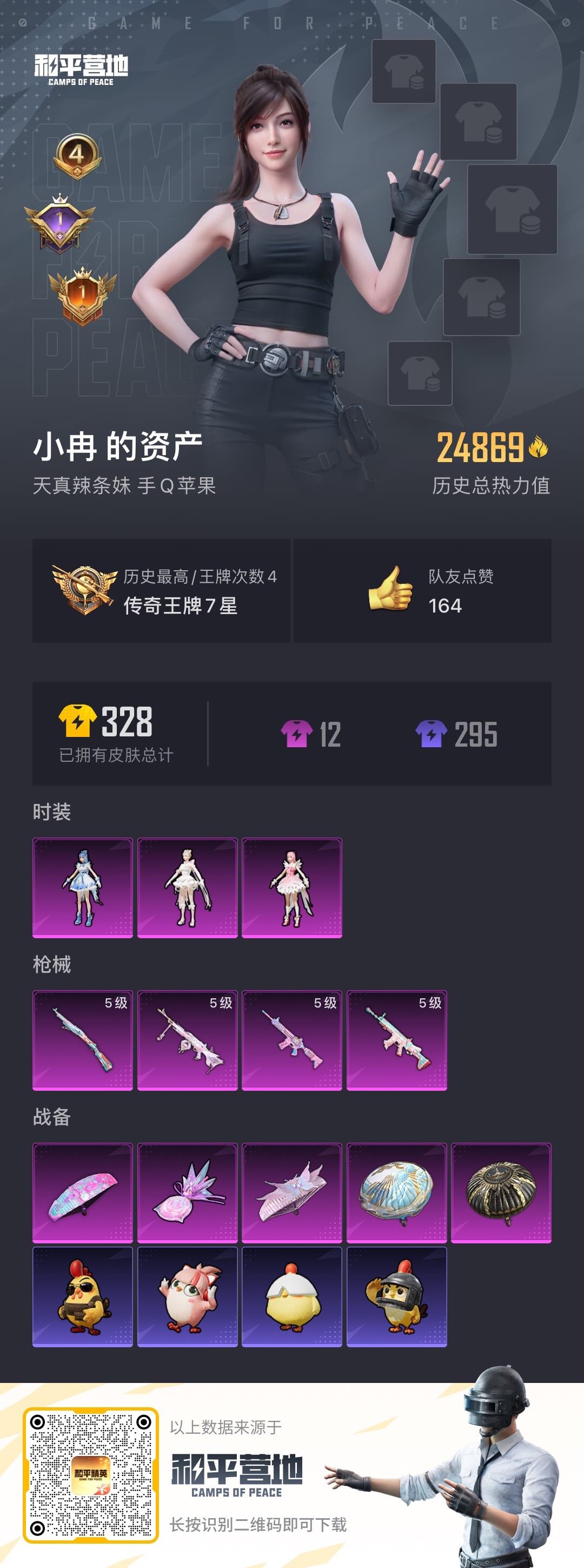 HPLE3453225和平精英账号详情图6