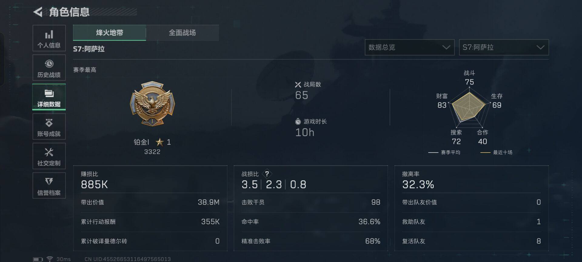 SJZEY3102670三角洲行动账号详情图10