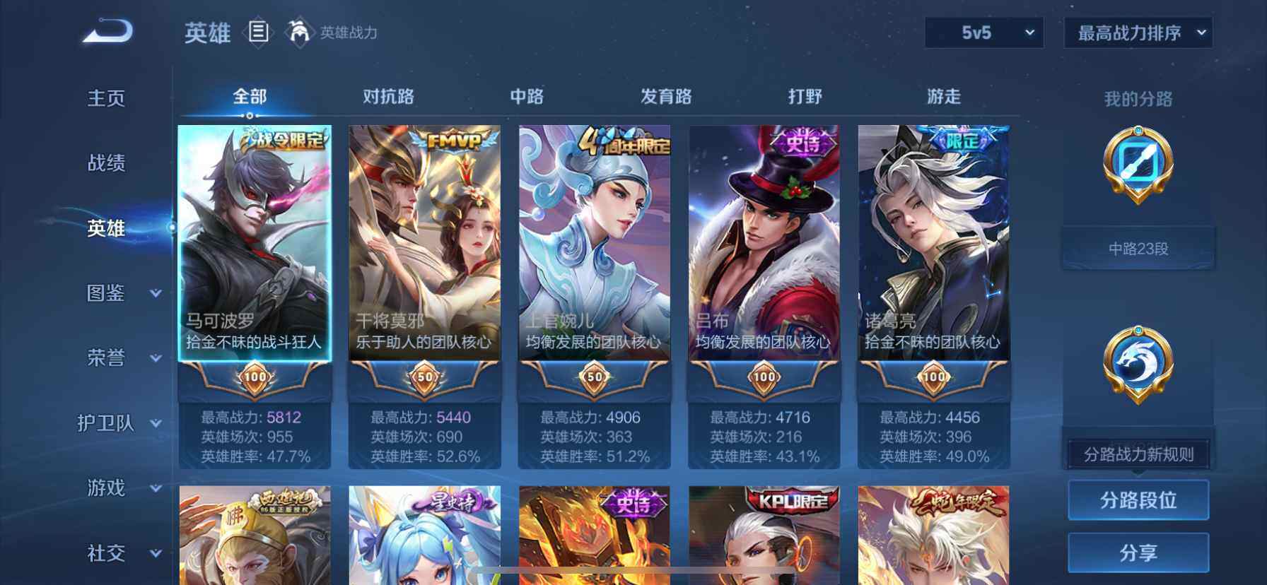 WZDN3477607王者荣耀账号详情图6