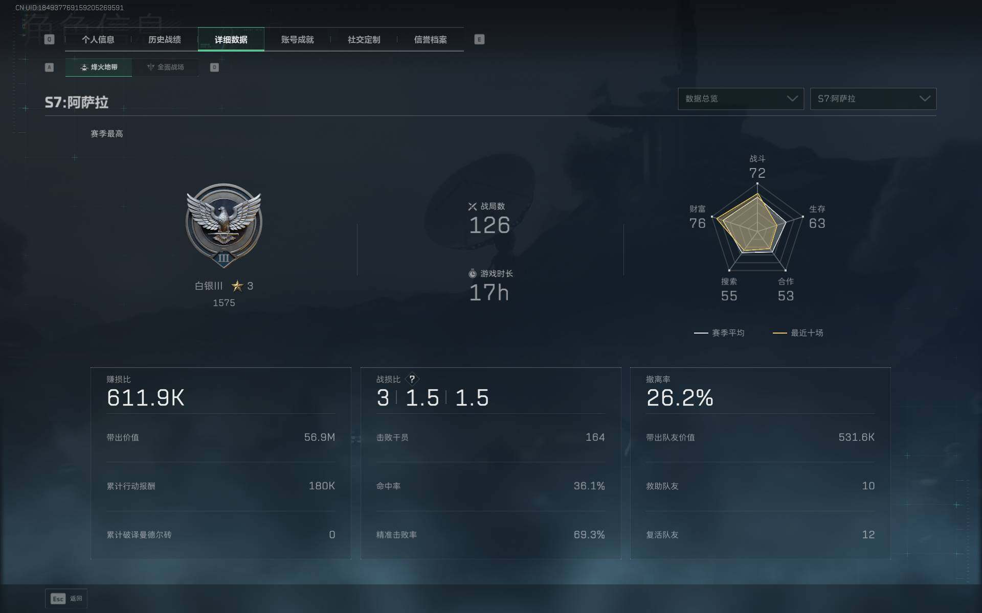 SJZEY3103208三角洲行动账号详情图4 SJZEY3103208三角洲行动账号详情图4