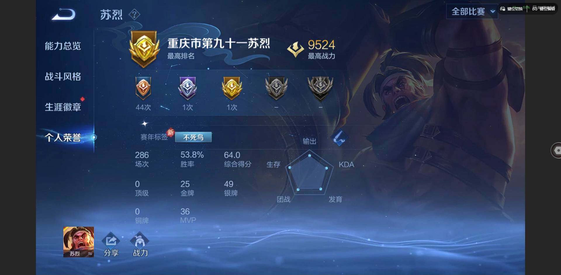 WZCMW3480153王者荣耀账号详情图5