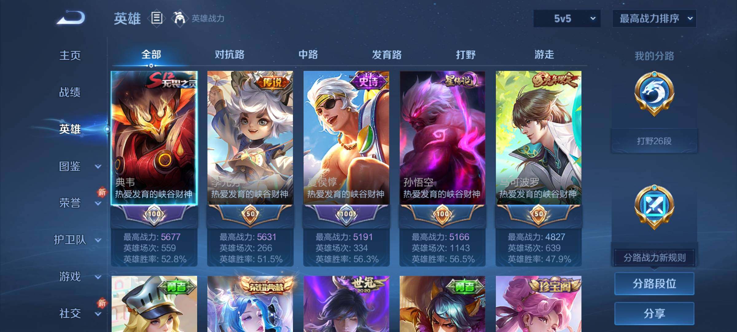 WZDN3477904王者荣耀账号详情图5