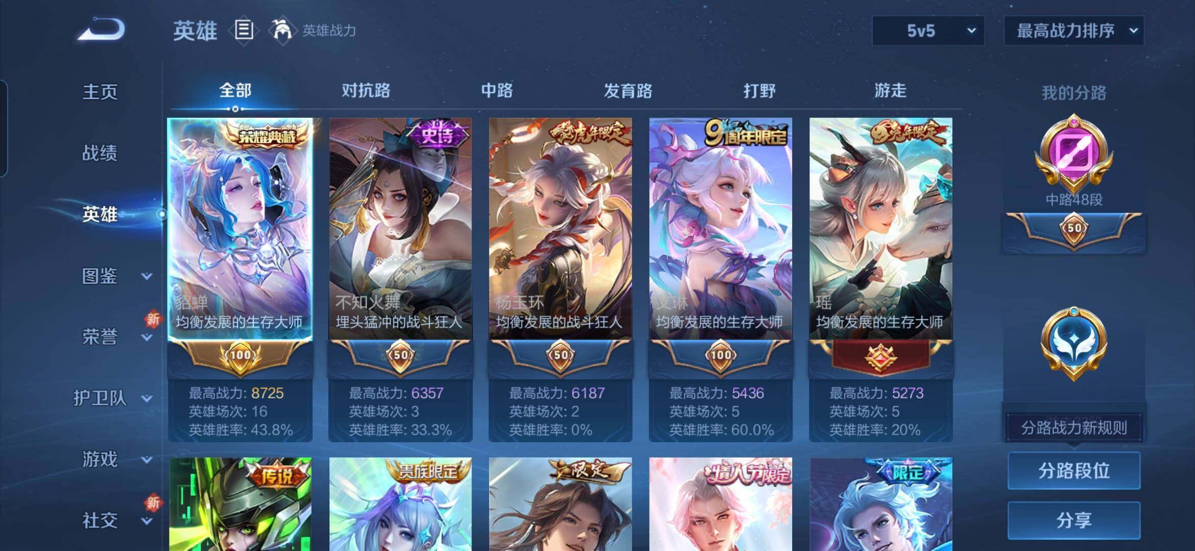 WZQM3478410王者荣耀账号详情图5