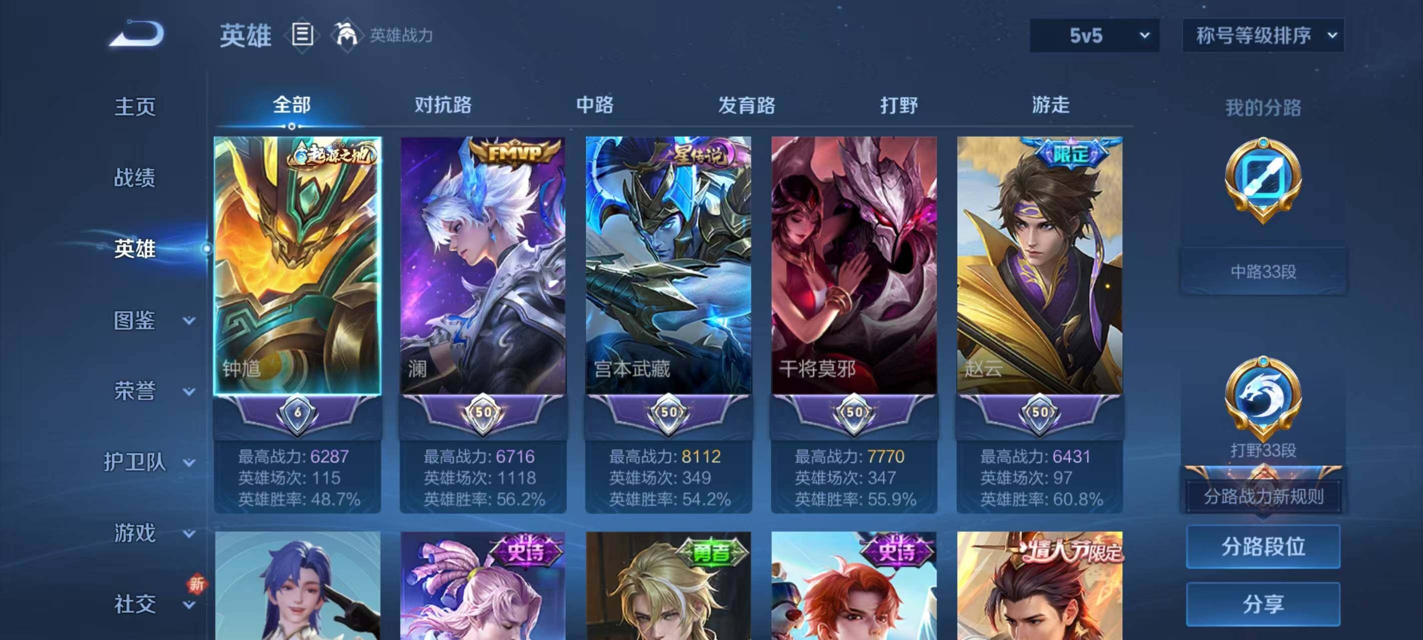 WZLX466454王者荣耀账号详情图3