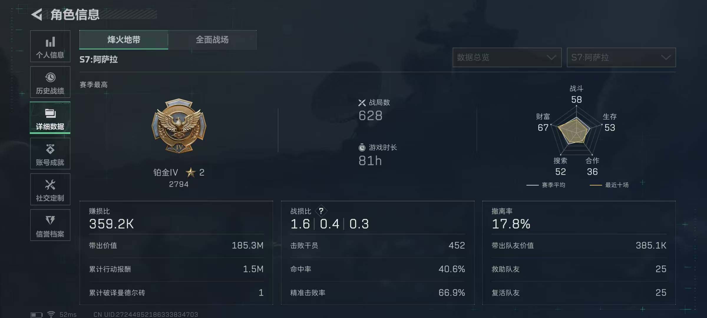 SJZQM3103775三角洲行动账号详情图5