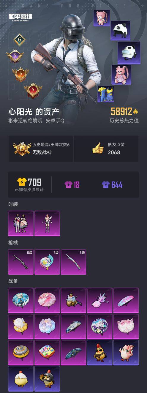 HPQM3453711和平精英账号详情图7