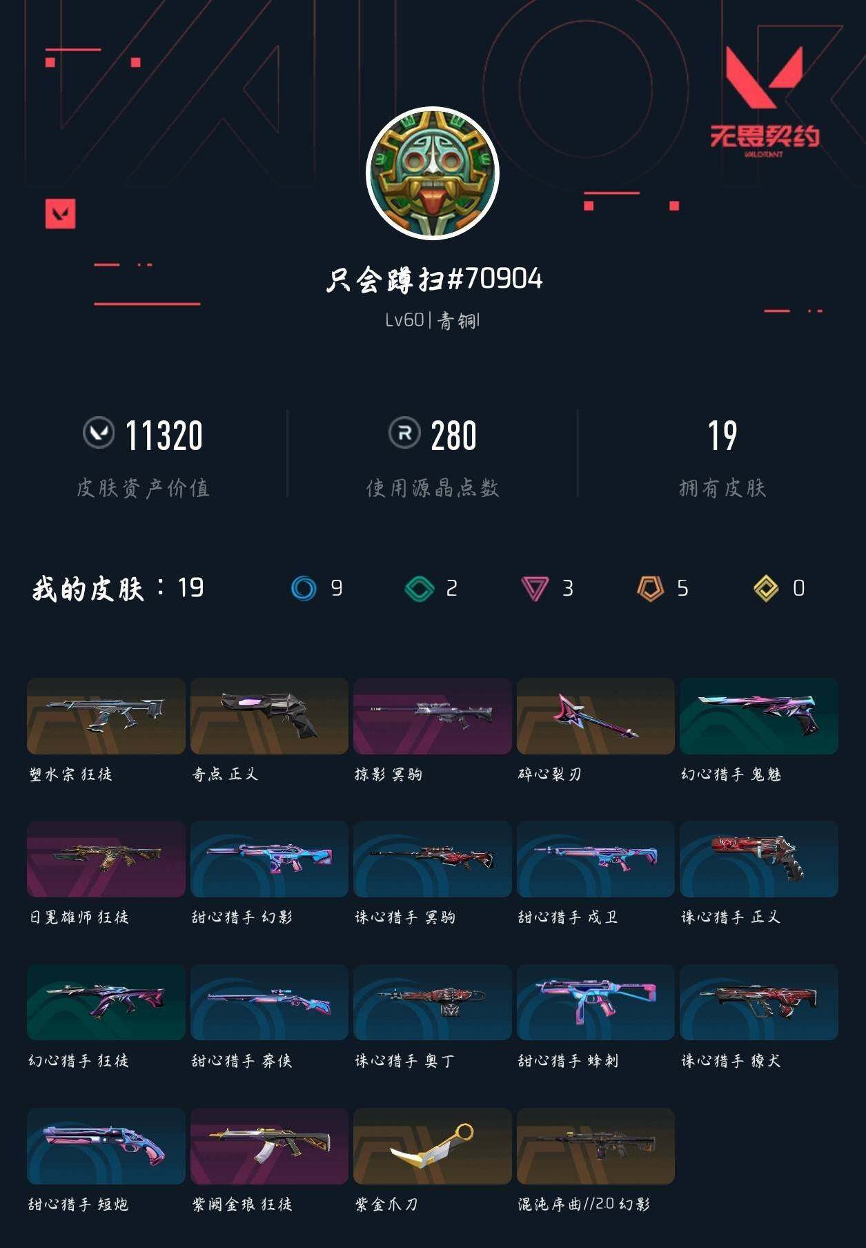 WWQXL333575无畏契约账号详情图2