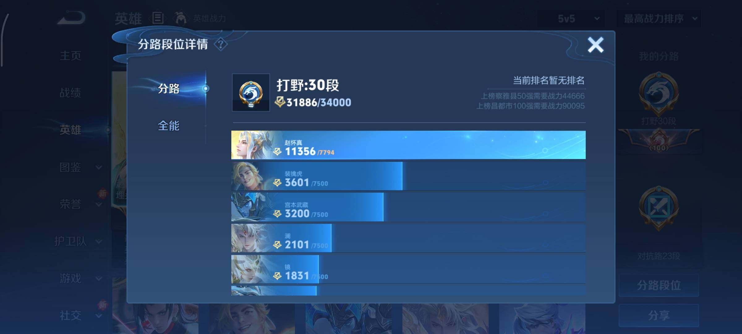 WZCMY3482363王者荣耀账号详情图4 WZCMY3482363王者荣耀账号详情图4