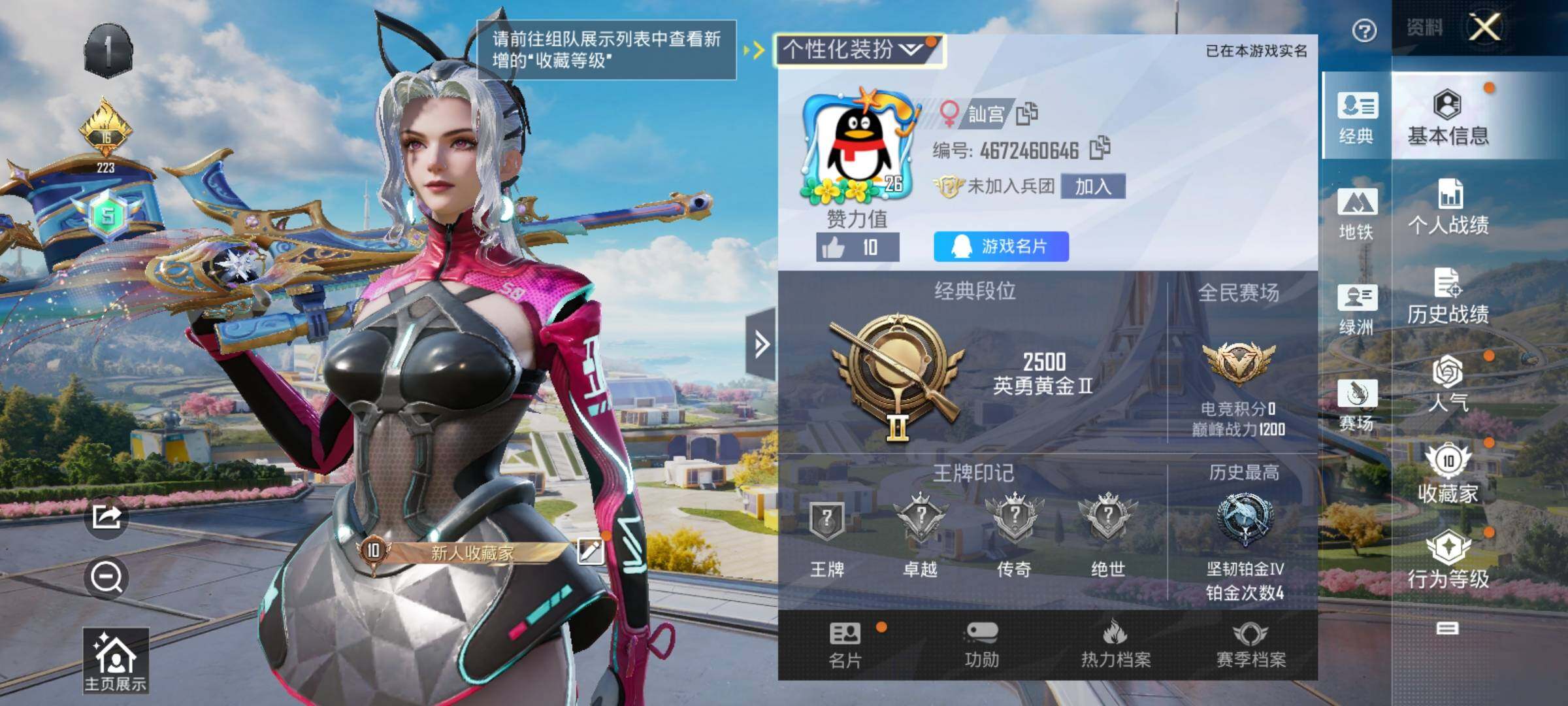 HPKG425807和平精英账号详情图4