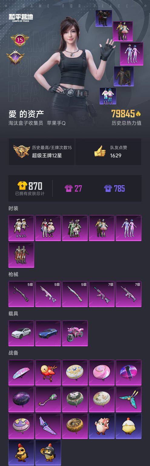 HPCMW3453846和平精英账号详情图7 HPCMW3453846和平精英账号详情图7