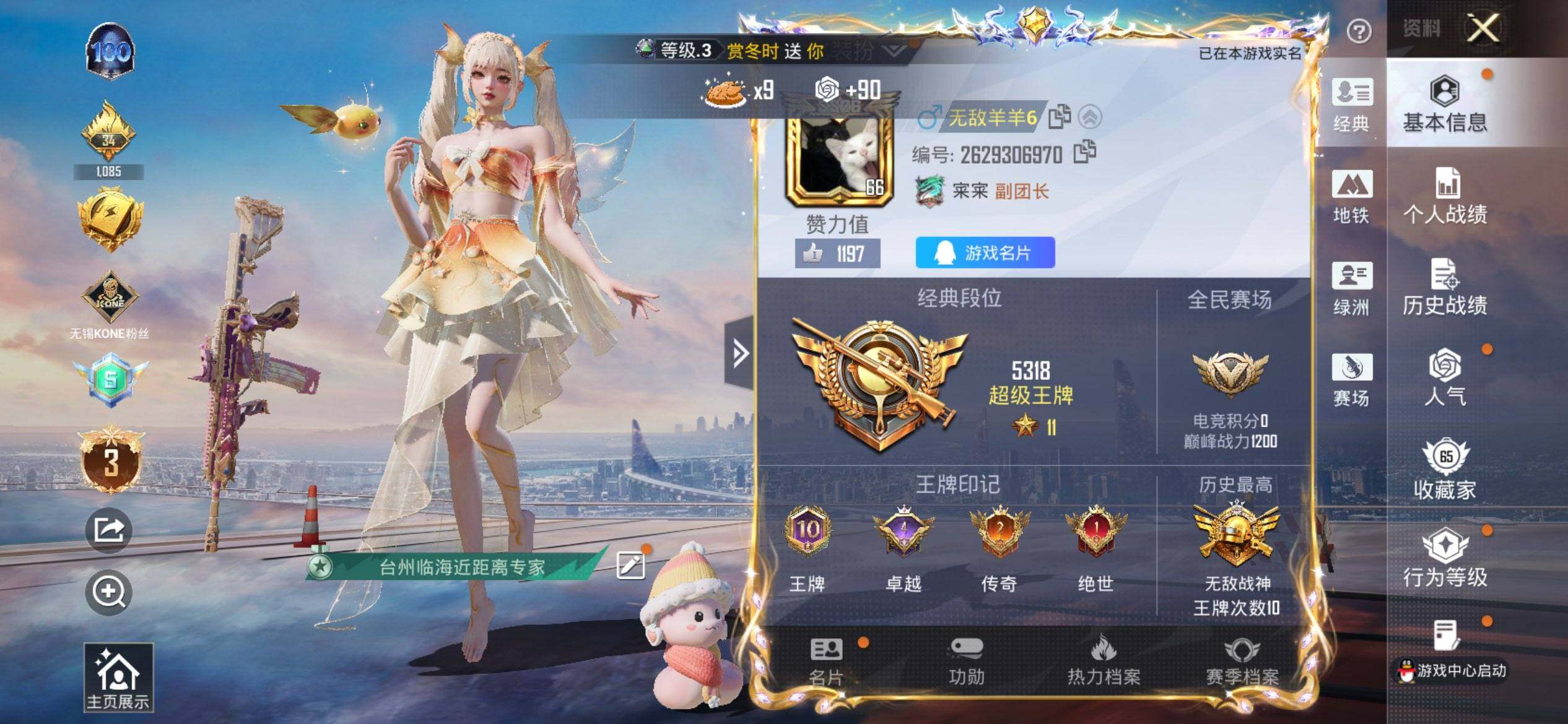 HPQM3453973和平精英账号详情图3 HPQM3453973和平精英账号详情图3