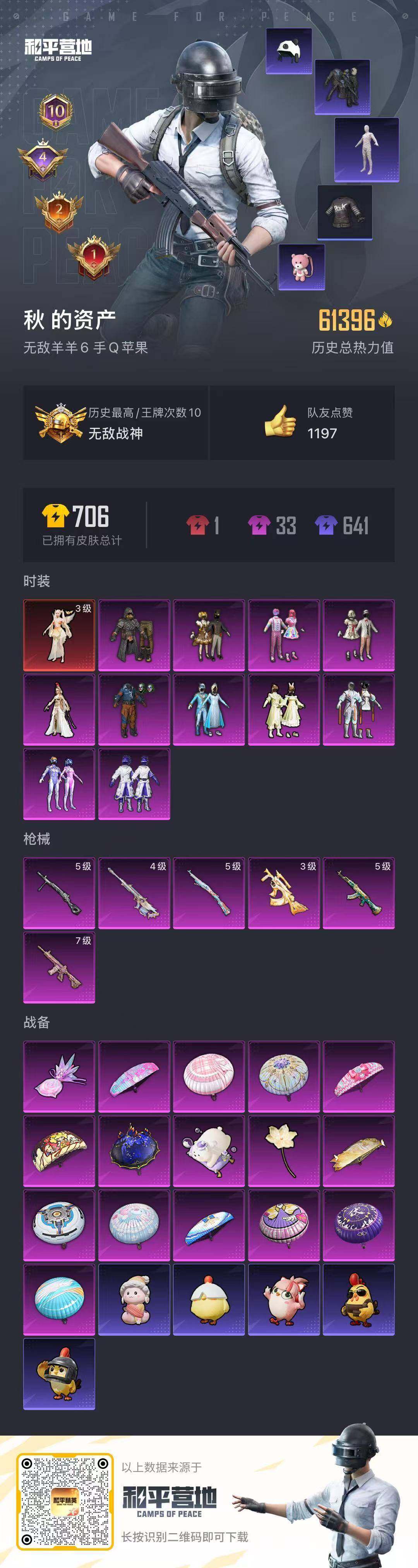 HPQM3453973和平精英账号详情图27 HPQM3453973和平精英账号详情图27