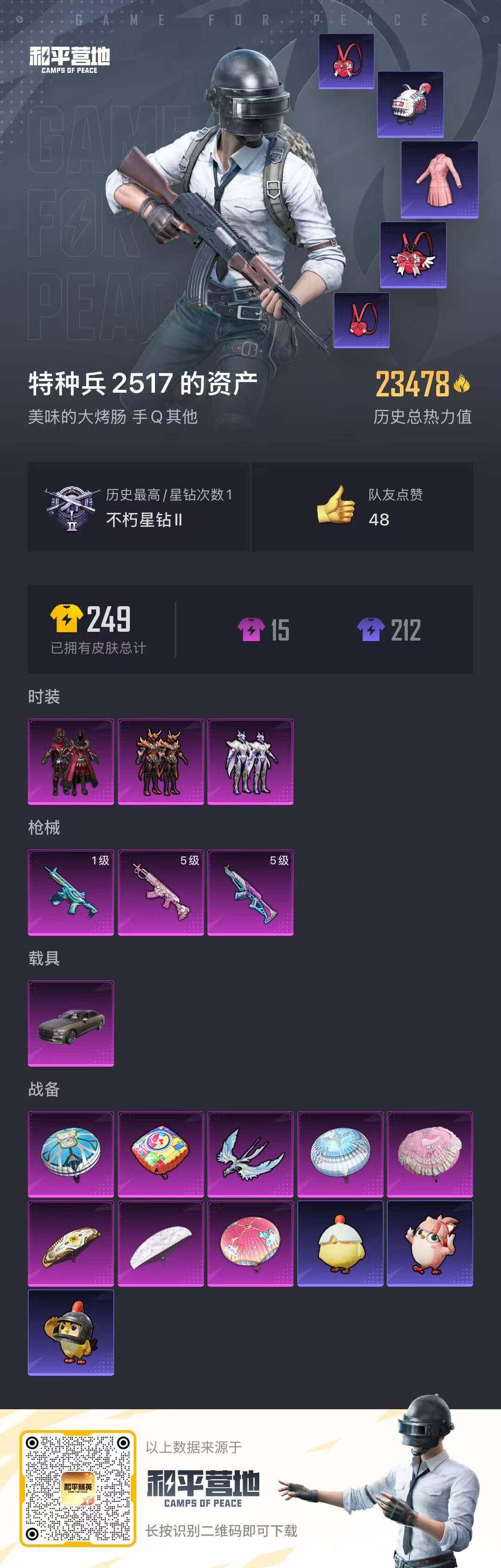 HPQM3454073和平精英账号详情图17 HPQM3454073和平精英账号详情图17