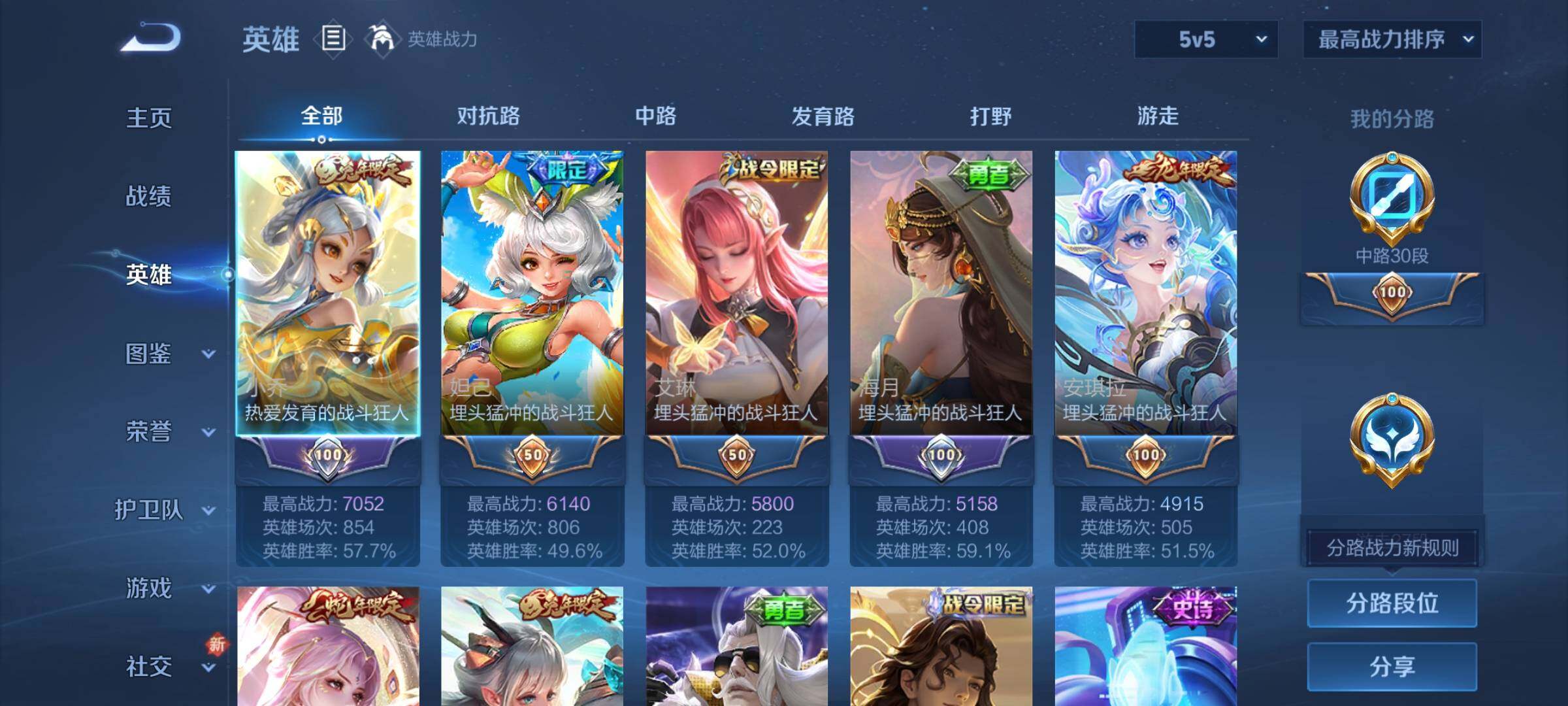 WZQM3480291王者荣耀账号详情图6