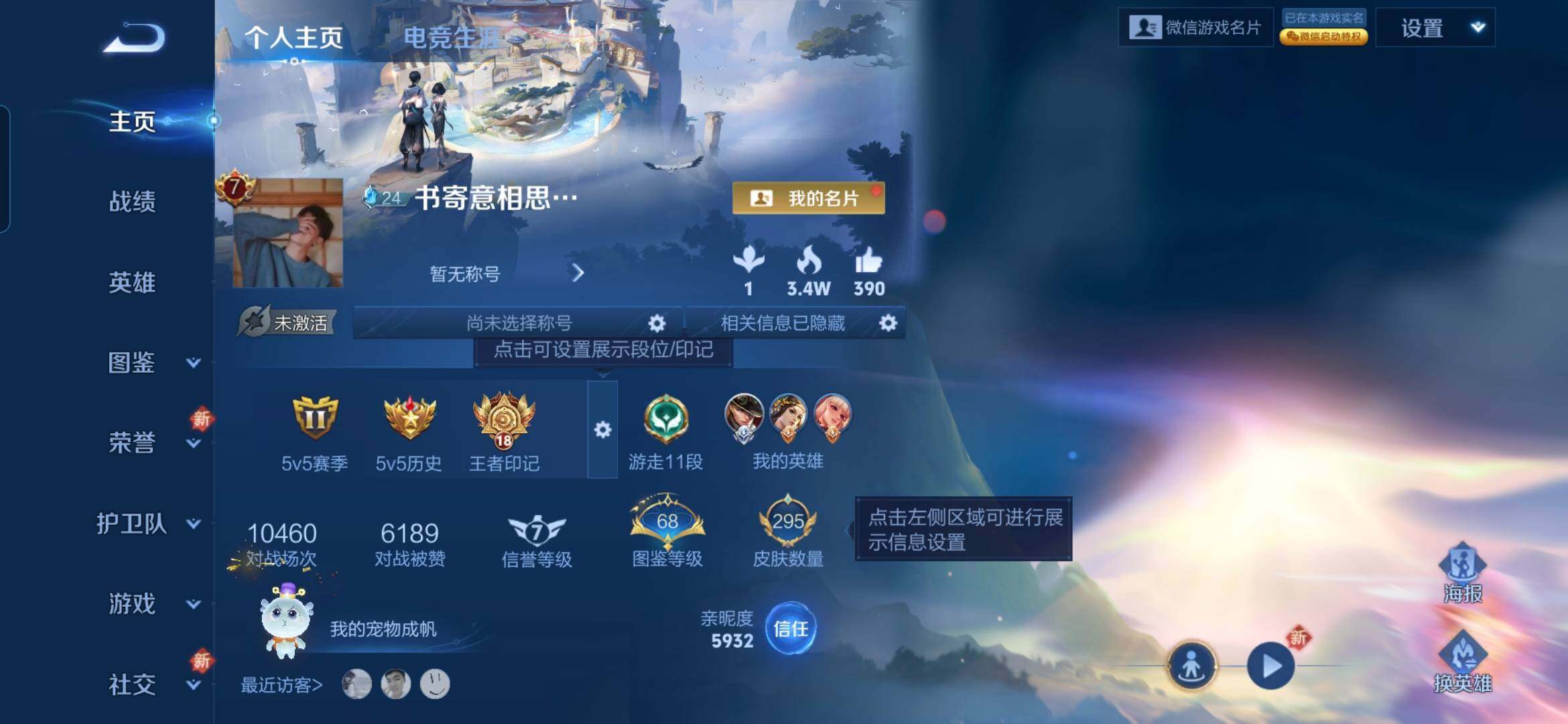 WZQM3480490王者荣耀账号详情图3